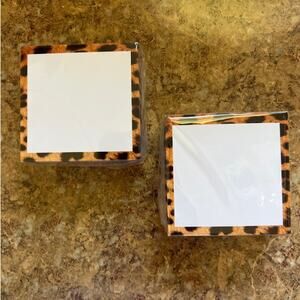 Cheetah Print Sticky Notes - Set of 10 Pads NEW